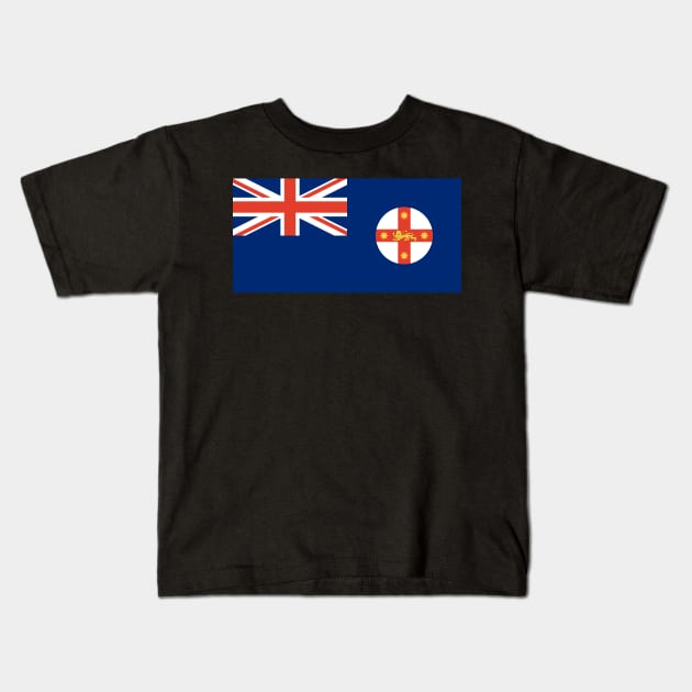 New South Wales Kids T-Shirt by Wickedcartoons